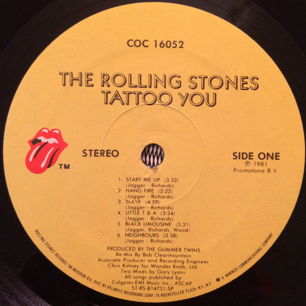 Rolling Stones, The : Tattoo You (LP,Album,Stereo)