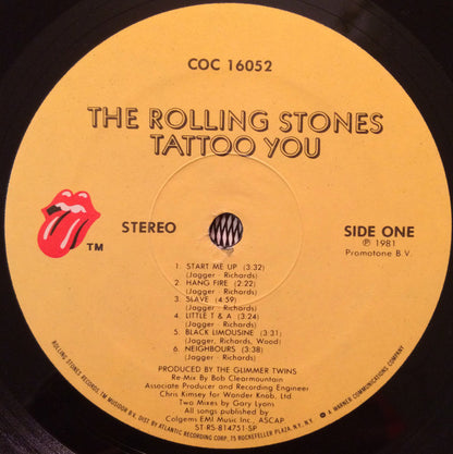 Rolling Stones, The : Tattoo You (LP,Album,Stereo)