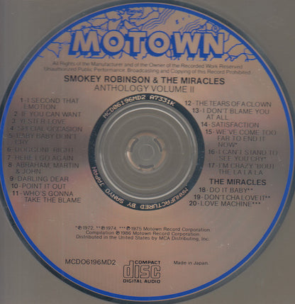 Miracles, The : Anthology (Compilation,Reissue)