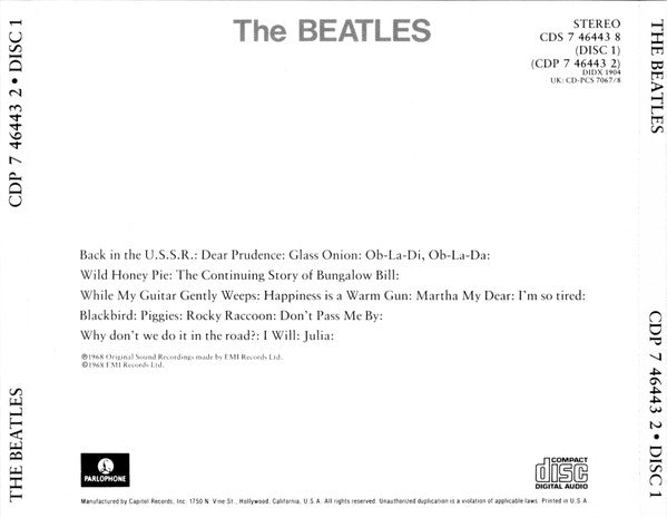 Beatles, The : The Beatles (Album,Reissue,Numbered)