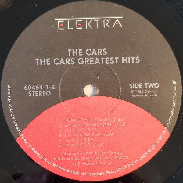 Cars, The : Greatest Hits (LP,Compilation)