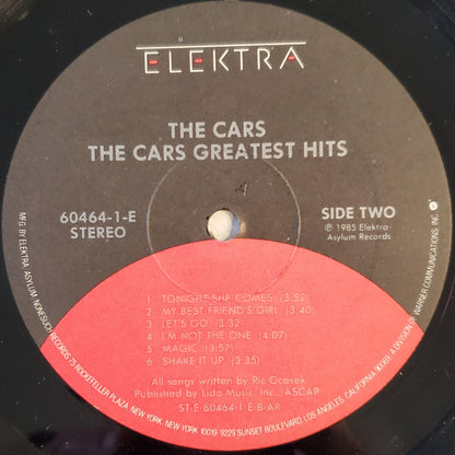 Cars, The : Greatest Hits (LP,Compilation)