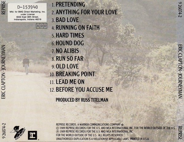 Eric Clapton : Journeyman (Album,Club Edition)