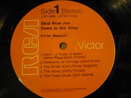 Porter Wagoner : Skid Row Joe Down In The Alley (LP)