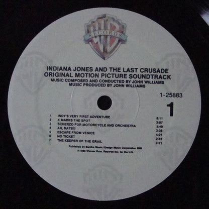 John Williams (4) : Indiana Jones And The Last Crusade (Original Motion Picture Soundtrack) (LP,Album)