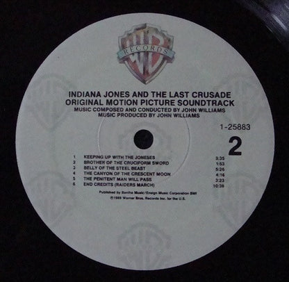 John Williams (4) : Indiana Jones And The Last Crusade (Original Motion Picture Soundtrack) (LP,Album)