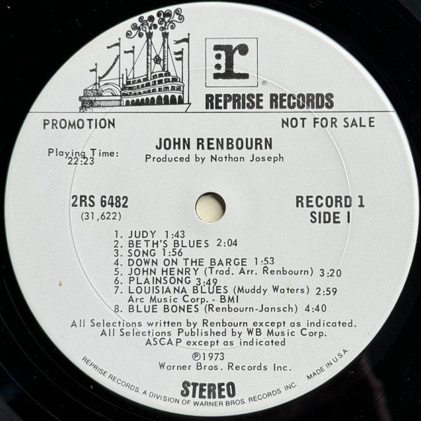 John Renbourn : John Renbourn (LP,Compilation,Promo,Stereo)