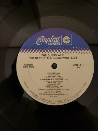 Guess Who, The : The Best Of The Guess Who-Live! (LP,Album,Club Edition)