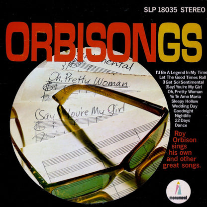 Roy Orbison : Orbisongs (LP,Compilation,Stereo)