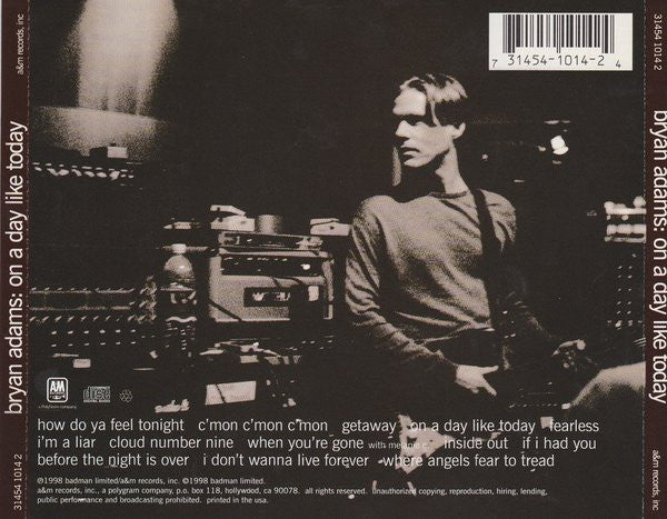 Bryan Adams : On A Day Like Today (Album)