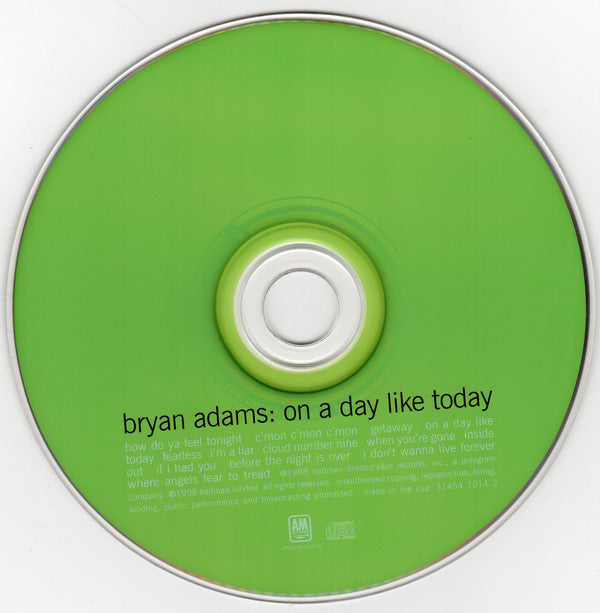 Bryan Adams : On A Day Like Today (Album)
