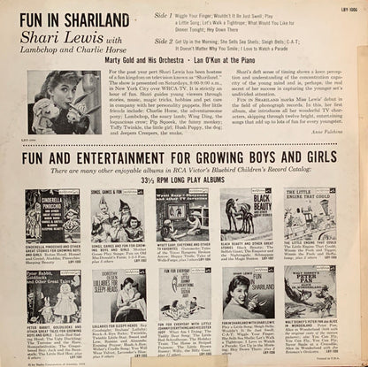 Shari Lewis : Fun In Shariland (LP,Album,Mono)