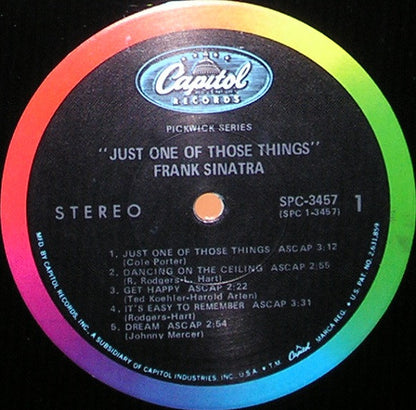 Frank Sinatra : Just One Of Those Things (LP,Compilation,Stereo)