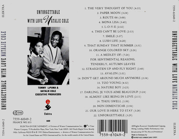 Natalie Cole : Unforgettable With Love (Album)