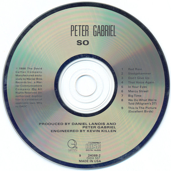 Peter Gabriel : So (Album)