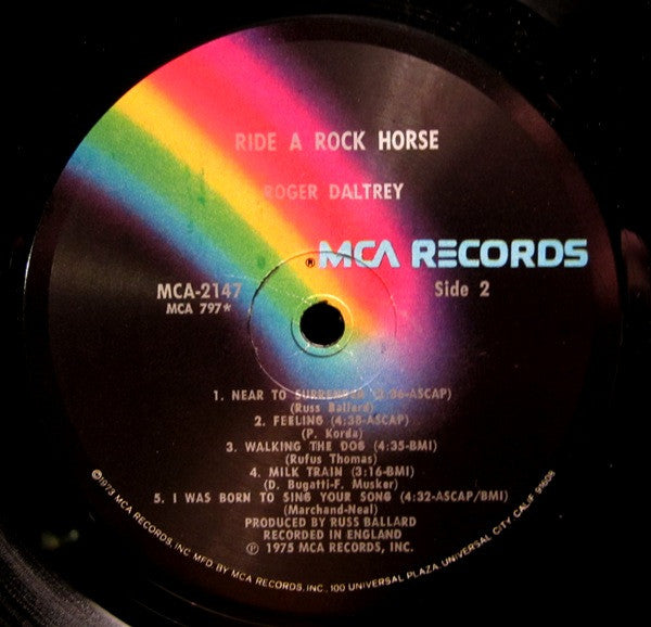 Roger Daltrey : Ride A Rock Horse (LP,Album)