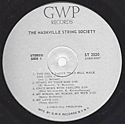 Nashville String Society, The : The Nashville String Society (LP,Album)