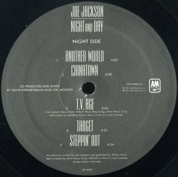 Joe Jackson : Night And Day (LP,Album)