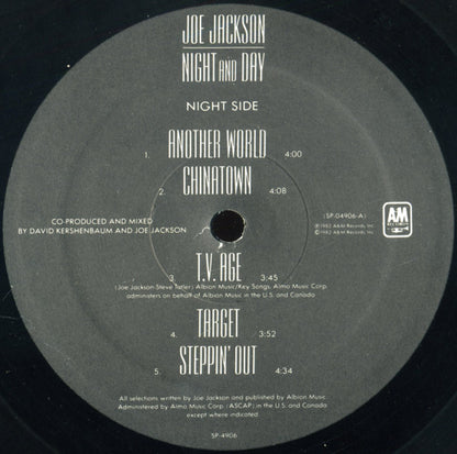 Joe Jackson : Night And Day (LP,Album)