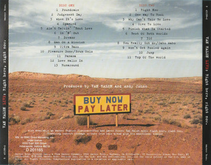 Van Halen : Live: Right Here, Right Now. (Album,Club Edition,Reissue)