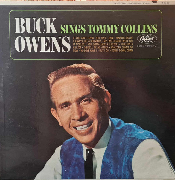 Buck Owens : Buck Owens Sings Tommy Collins (LP,Album,Mono)