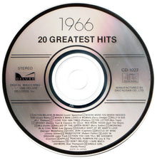 Various : 20 Greatest Hits-1966-Original Artists  (Compilation,Stereo)