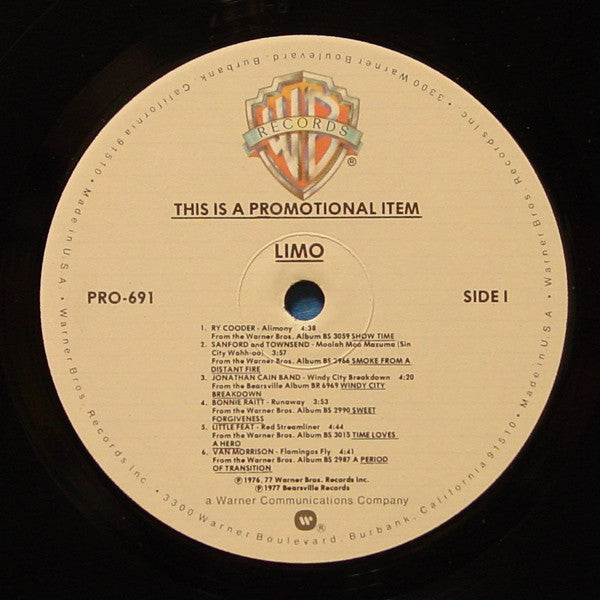 Various : Limo (LP,Compilation,Promo,Repress,Stereo)