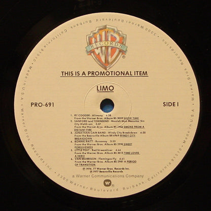 Various : Limo (LP,Compilation,Promo,Repress,Stereo)