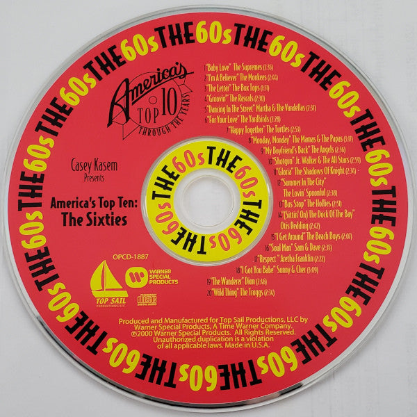 Various : Casey Kasem Presents America's Top Ten Through The Years: The 60's (Compilation)