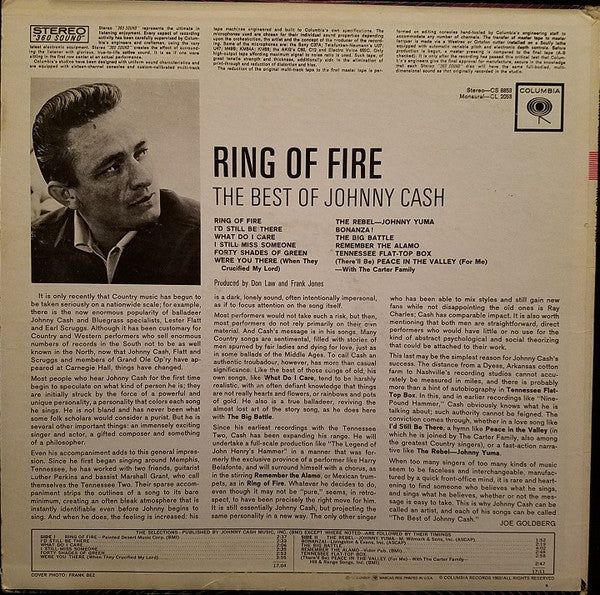 Johnny Cash : Ring Of Fire - The Best Of Johnny Cash (LP,Compilation,Stereo)