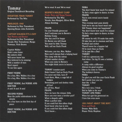 Various : Tommy (Original Soundtrack Recording) (Album,Reissue,Remastered)