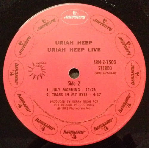 Uriah Heep : Uriah Heep Live (LP,Album)