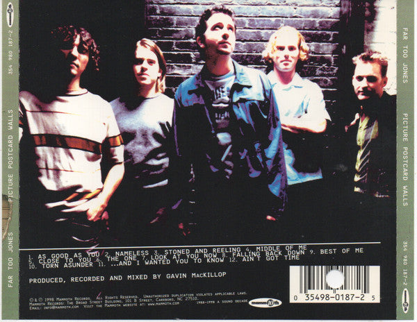 Far Too Jones : Picture Postcard Walls (Album)