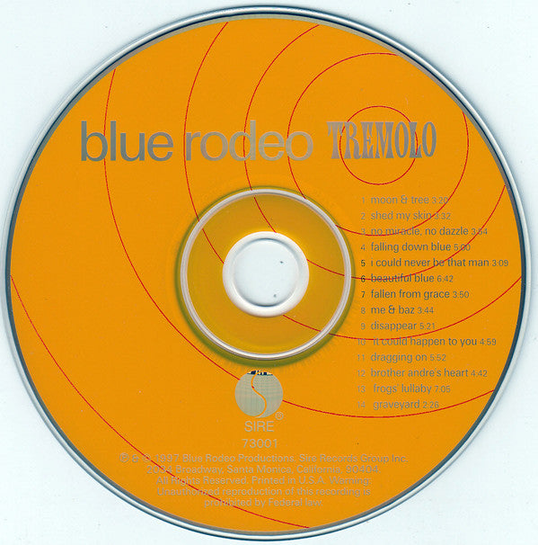 Blue Rodeo : Tremolo (Album)