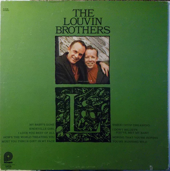 Louvin Brothers, The : I Don't Believe You've Met My Baby (LP,Compilation,Reissue)