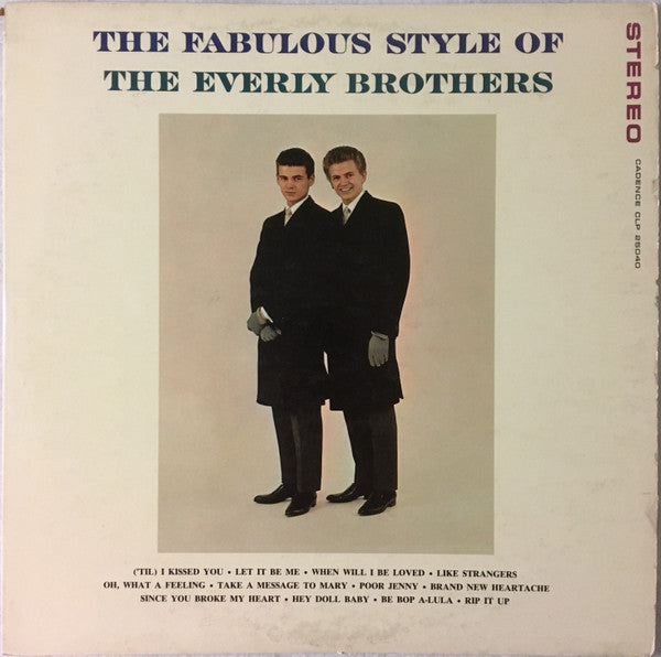 Everly Brothers : The Fabulous Style Of The Everly Brothers (LP,Compilation,Stereo)