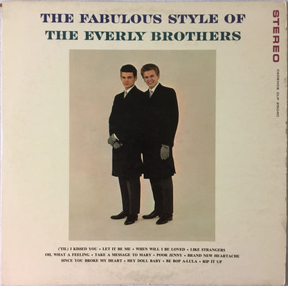Everly Brothers : The Fabulous Style Of The Everly Brothers (LP,Compilation,Stereo)