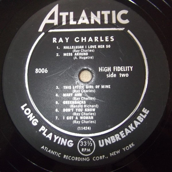 Ray Charles : Ray Charles (LP,Album,Mono)