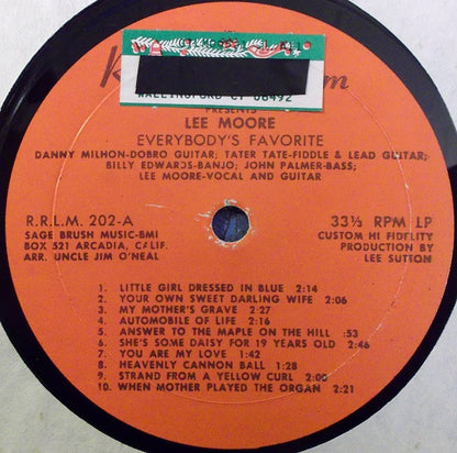 Lee Moore (4) : Everybody's Favorite (LP,Album)