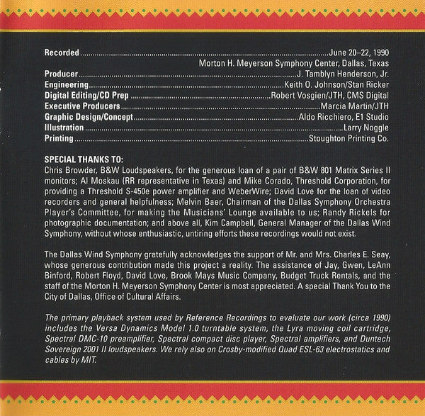 Dallas Wind Symphony, Howard Dunn : Fiesta! ()