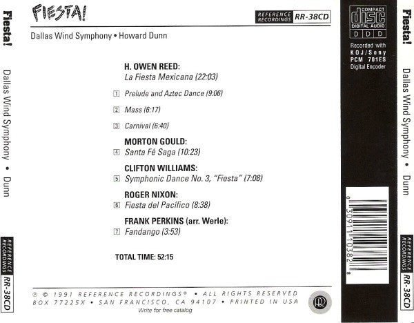 Dallas Wind Symphony, Howard Dunn : Fiesta! ()