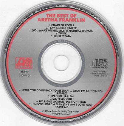 Aretha Franklin : The Best Of Aretha Franklin (Compilation,Club Edition,Reissue)