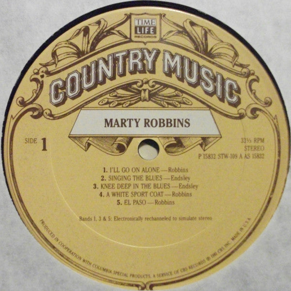 Marty Robbins : Country Music (LP,Compilation,Stereo)