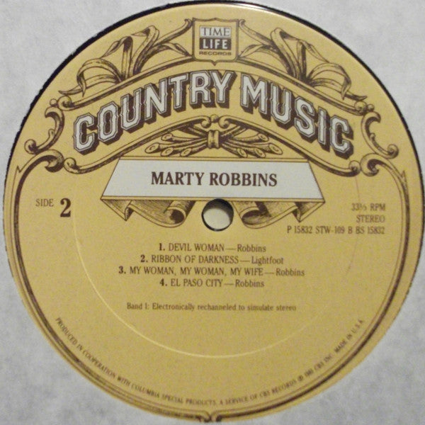 Marty Robbins : Country Music (LP,Compilation,Stereo)