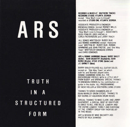 Atlanta Rhythm Section : Truth In A Structured Form (Album)