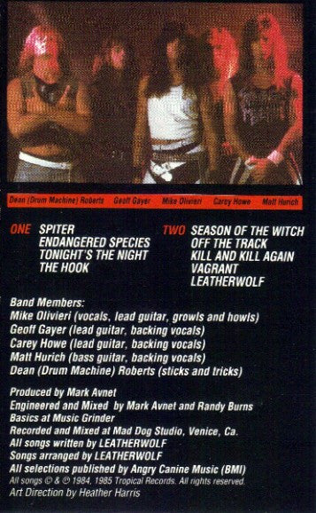 Leatherwolf : Endangered Species (Album,Reissue)