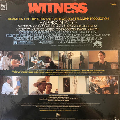 Maurice Jarre : Witness (Original Motion Picture Soundtrack) (LP,Album)