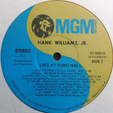 Hank Williams Jr. : Live At Cobo Hall Detroit (LP,Album,Club Edition)