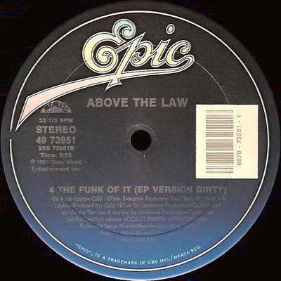 Above The Law : 4 The Funk Of It (12",33 ⅓ RPM,Single)