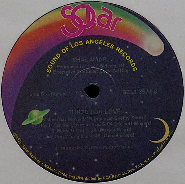 Shalamar : Three For Love (LP,Album)